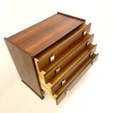 Mid-century modern wooden chest of drawers, italy, 1960s