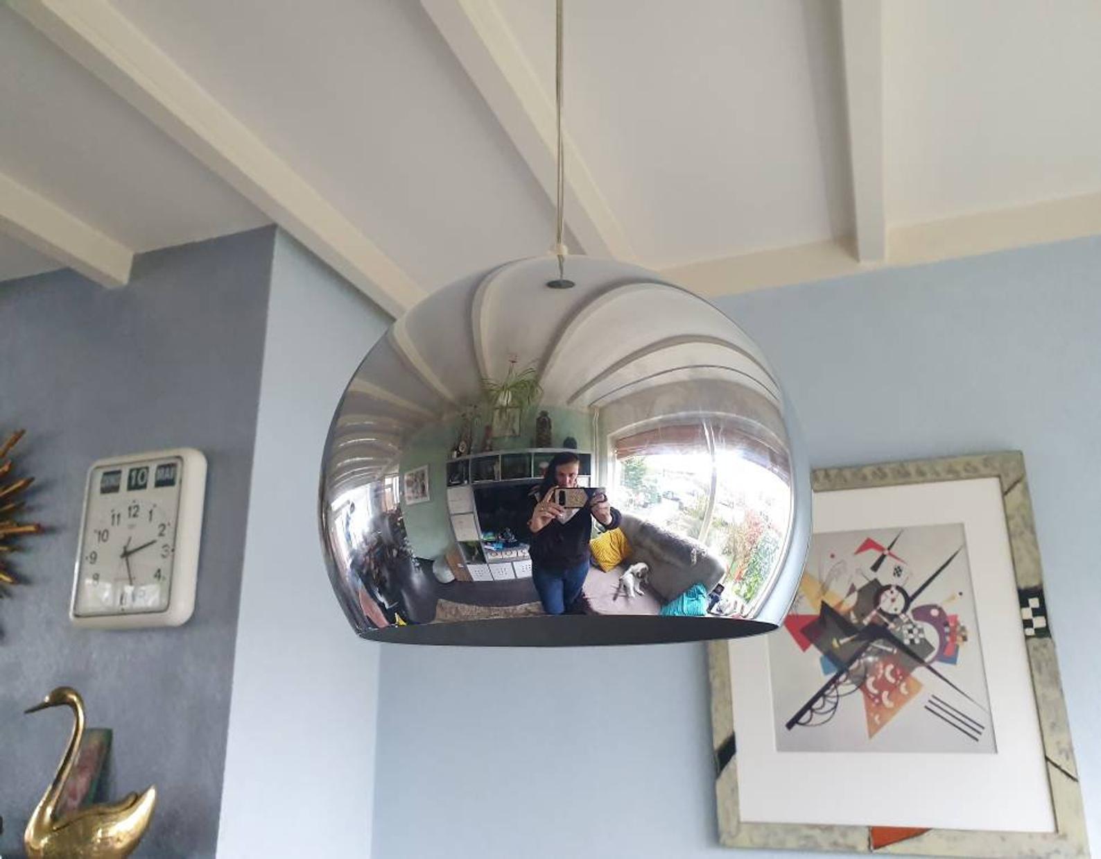 Hala Zeist chrome pendant lamp, 90s