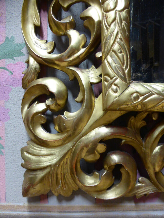 Mirror wooden gold XIX