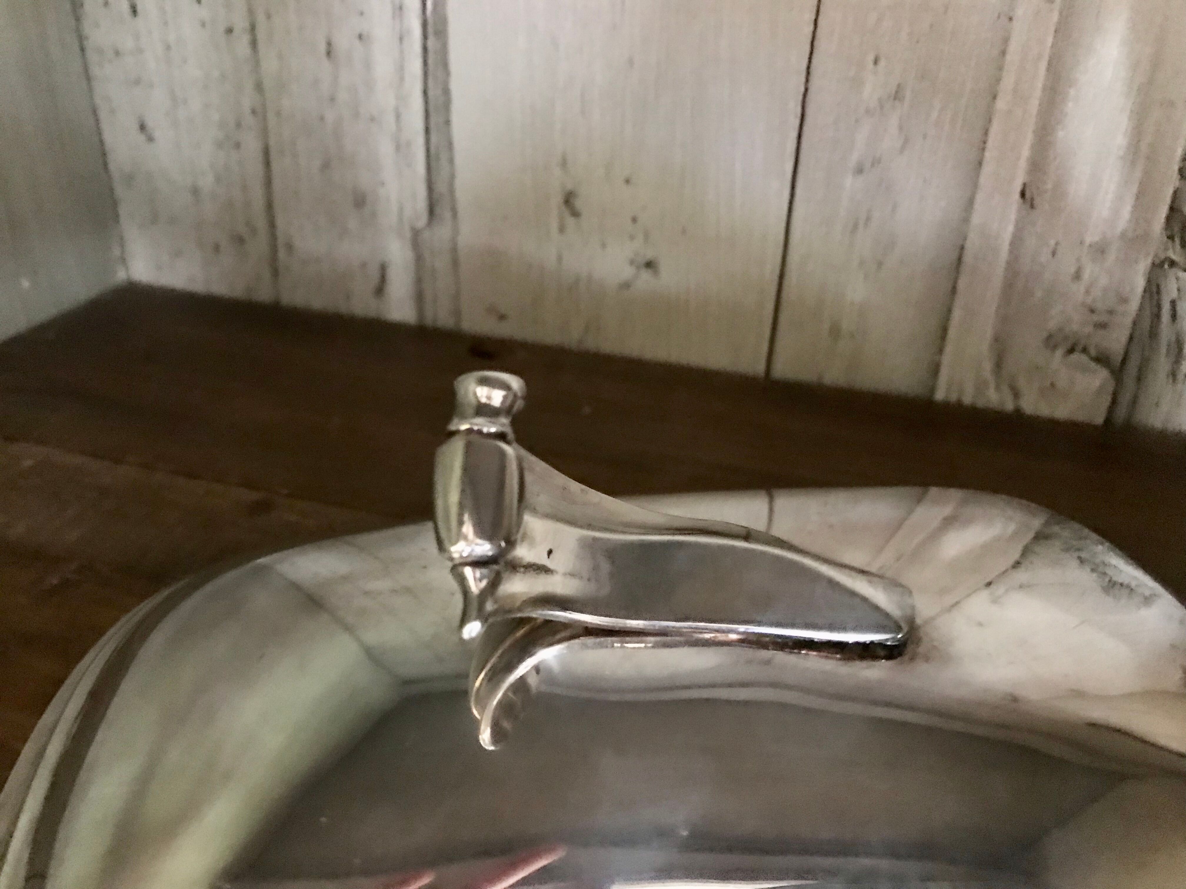 Art deco silver metal box