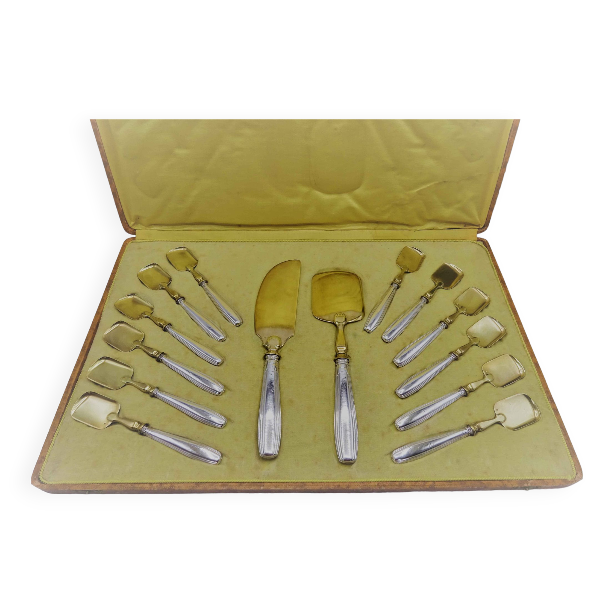 Minerva 14-piece silver ice cream service