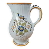 Large jug / earthenware carafe – Moustiers decoration – handmade Yf