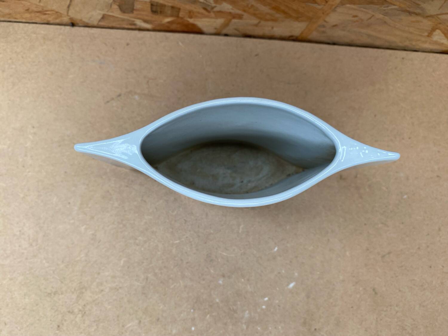 Antique vase virebent white porcelain speckled blue pink vintage