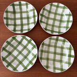 Set of 4 deep plates Moulin des Loups model Tablecloth
