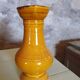 Carafe style amphore jaune moutarde