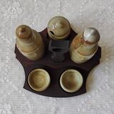 Service à condiments en grès