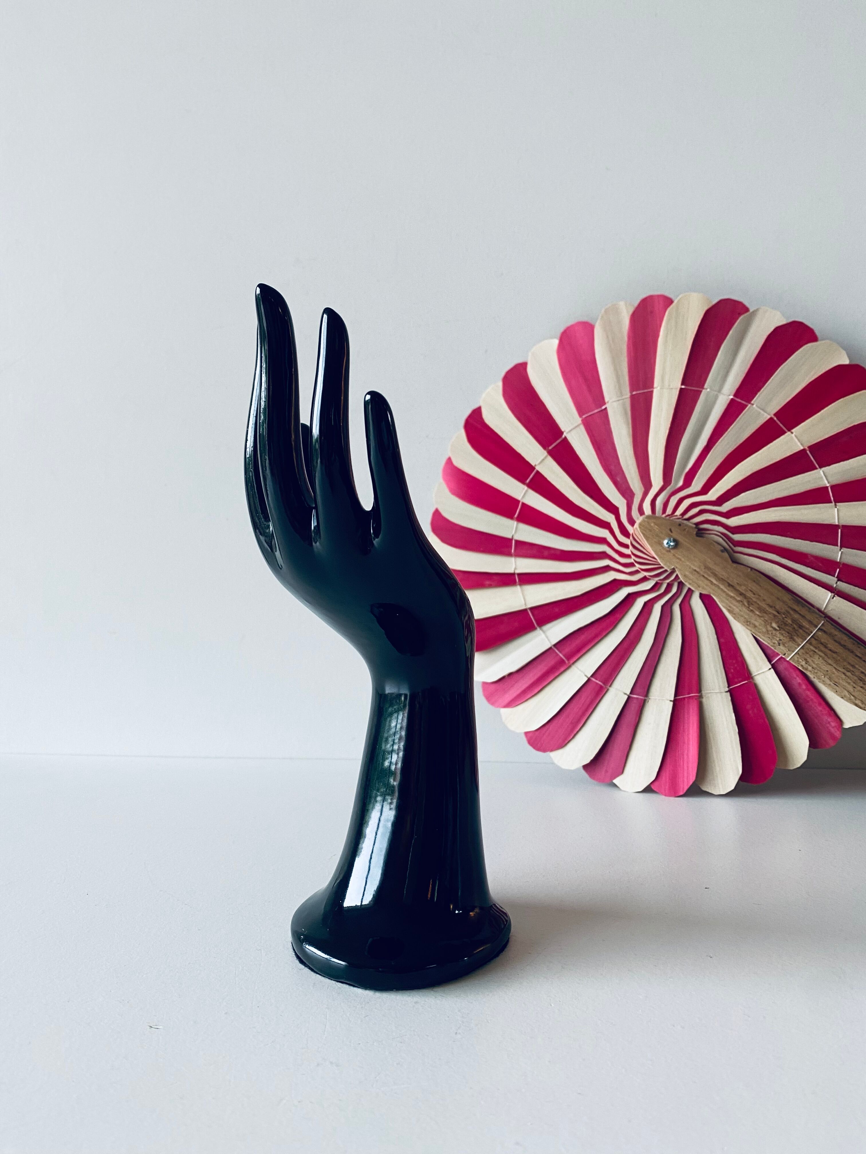 Hand vase and ceramic jewelry holder