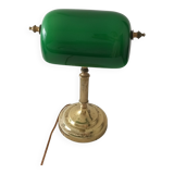 Lampe de banquier verte