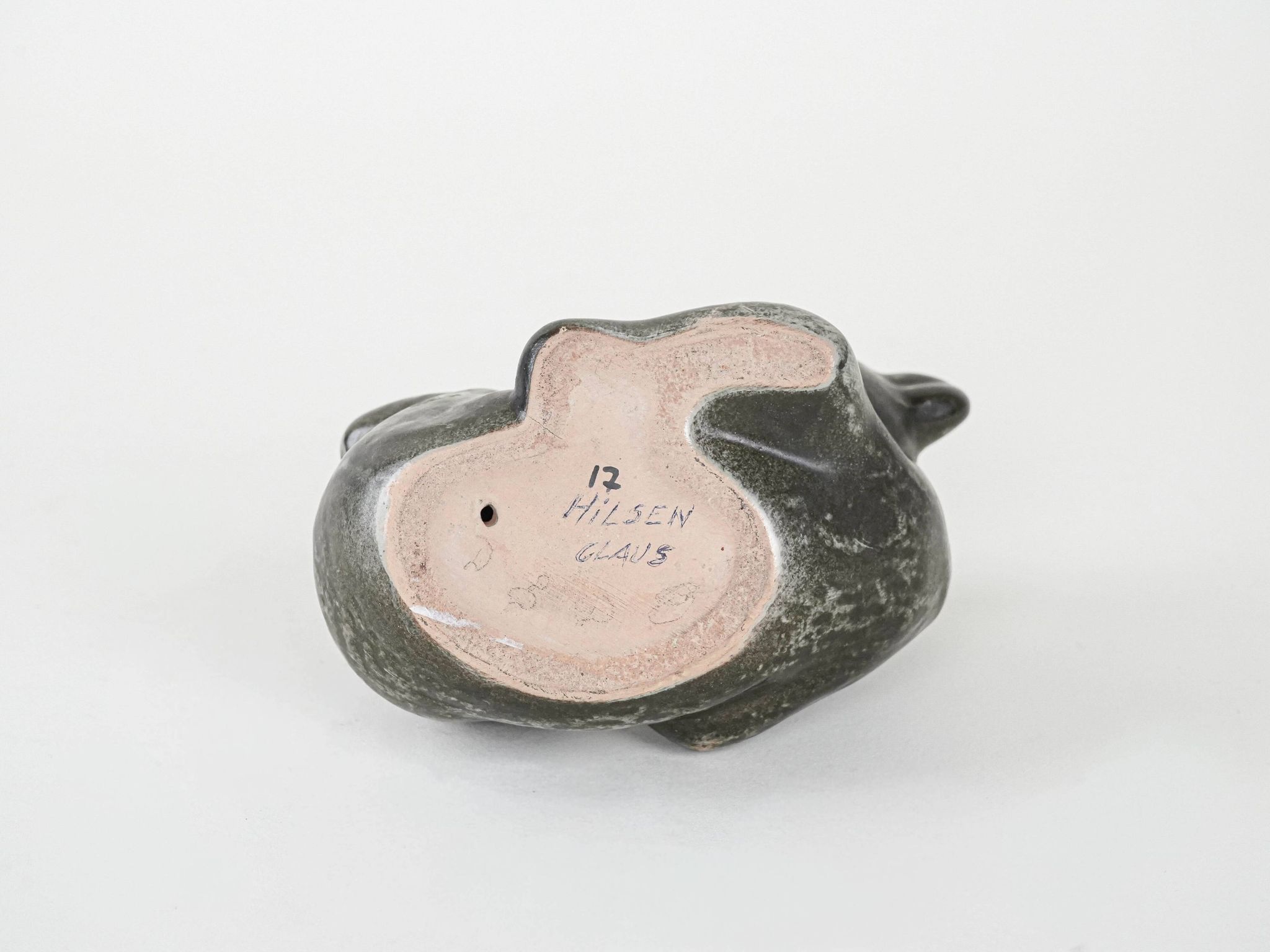 Ceramic teddy bear figurine, Danish design, 1960s, made in Denmark