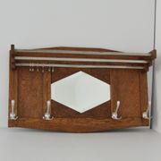 Large coat rack / Wall hat rack Art Deco 1920 vintage