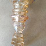 Roemer wine glass in blown enamelled glass, 19th century