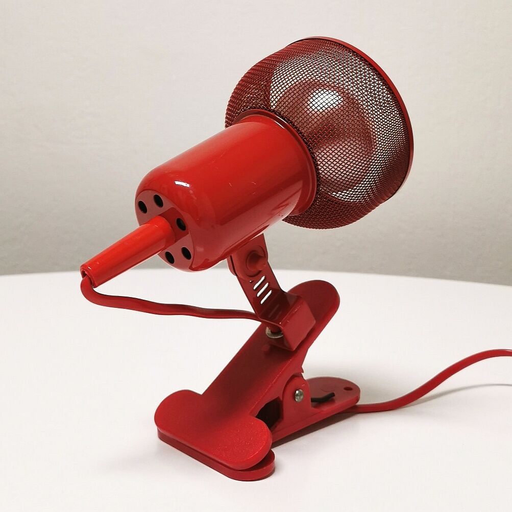 Spot lamp microphone clip