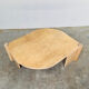 Sculptural Italian travertine coffee table, 1980s