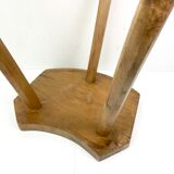 Old tripod stool in solid wood - very nice handmade work