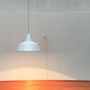 Modern Danish enamel pendant lamp from the mid-century by Louis Poulsen, 1960s.