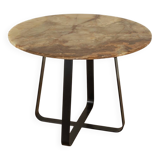 Table à manger vintage en marbre onyx