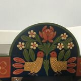 Painted wood mirror 22x35cm