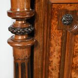 Buffet, commode en loupe d’amboine et palissandre, style Louis XVI – 2ème partie du XIXème