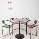 4 Memphis style bar stools, 1980s