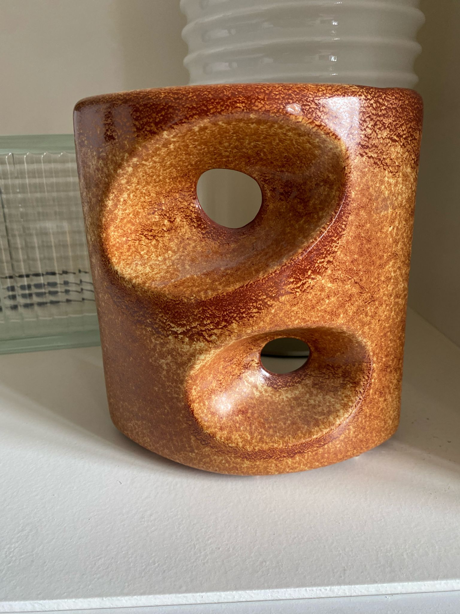 Vase en céramique Roberto Rigon Bertoncello Italie années 60