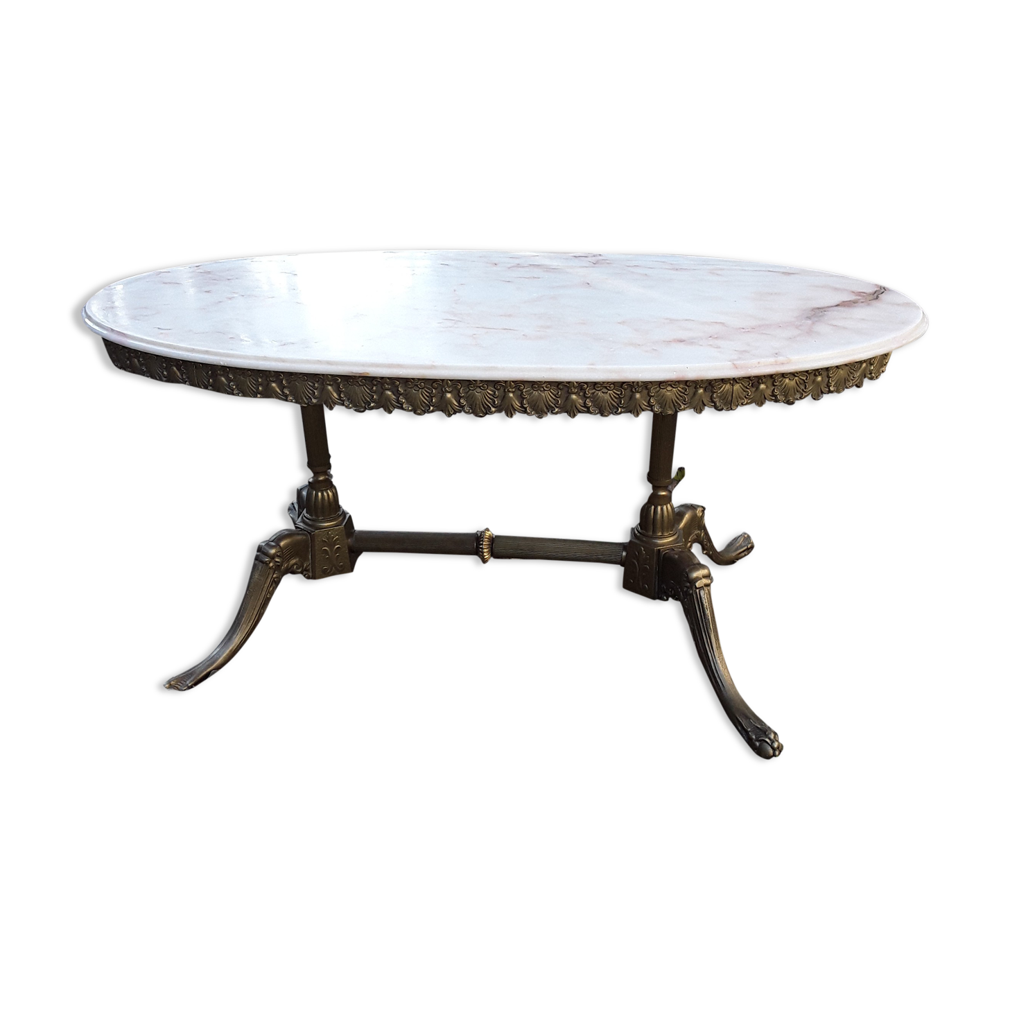 Louis XV style marble coffee table