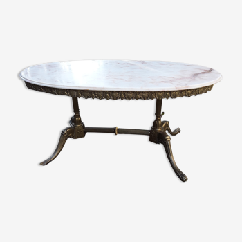 Louis XV style marble coffee table