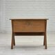 1970s, Scandinavian side table with drawer, solid oak wood, teak wood.