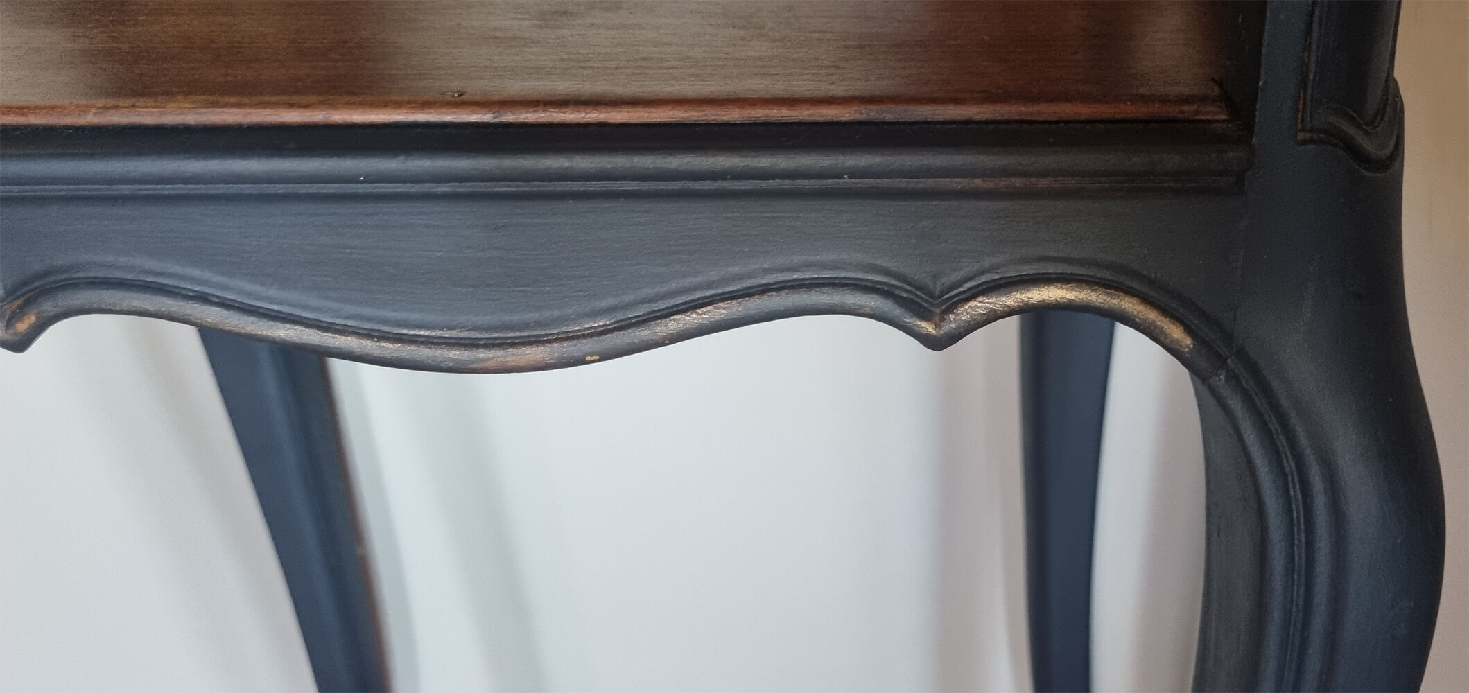 Pair of vintage bedside tables, 60s, Louis XV style, restyled