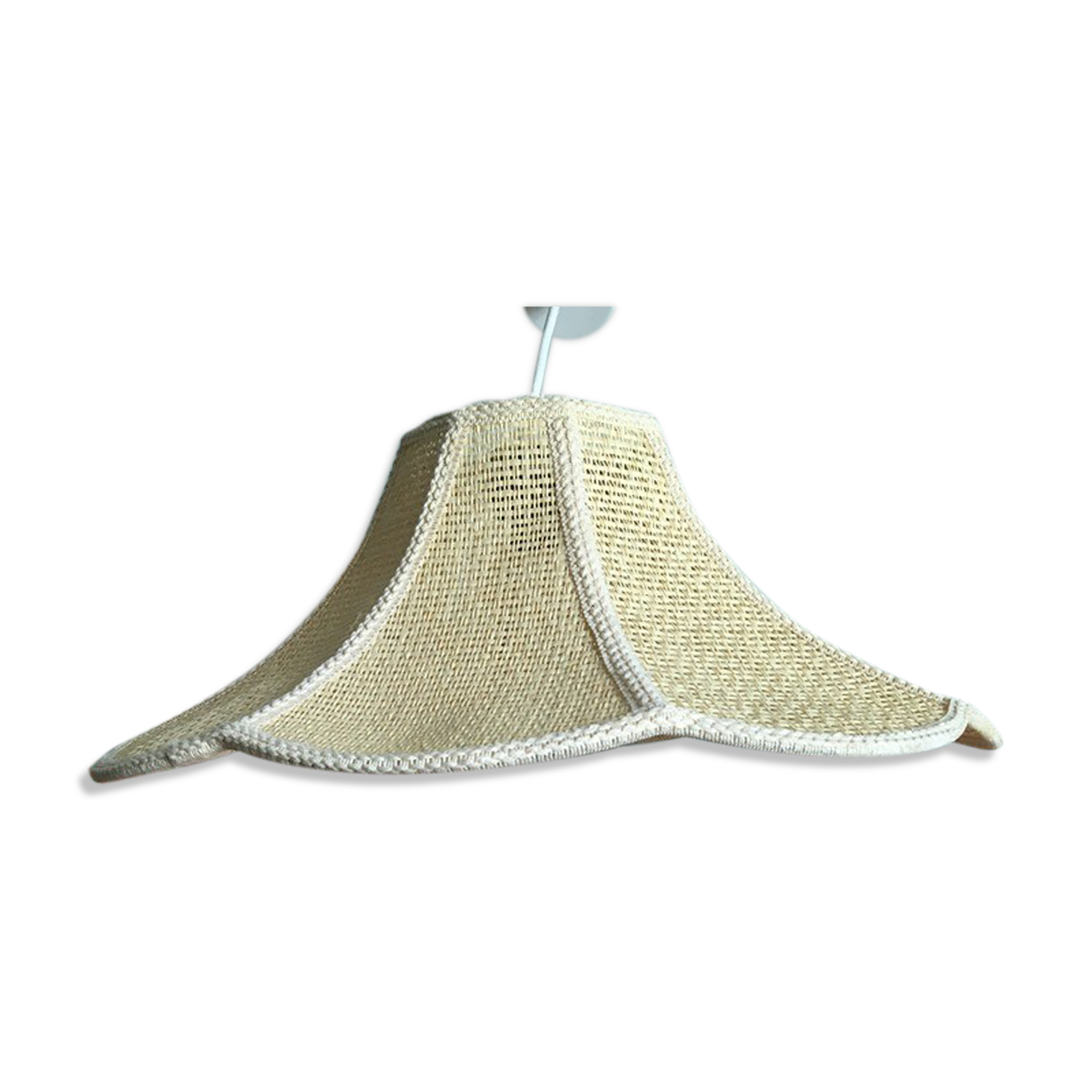 Rattan flower hanging lamp