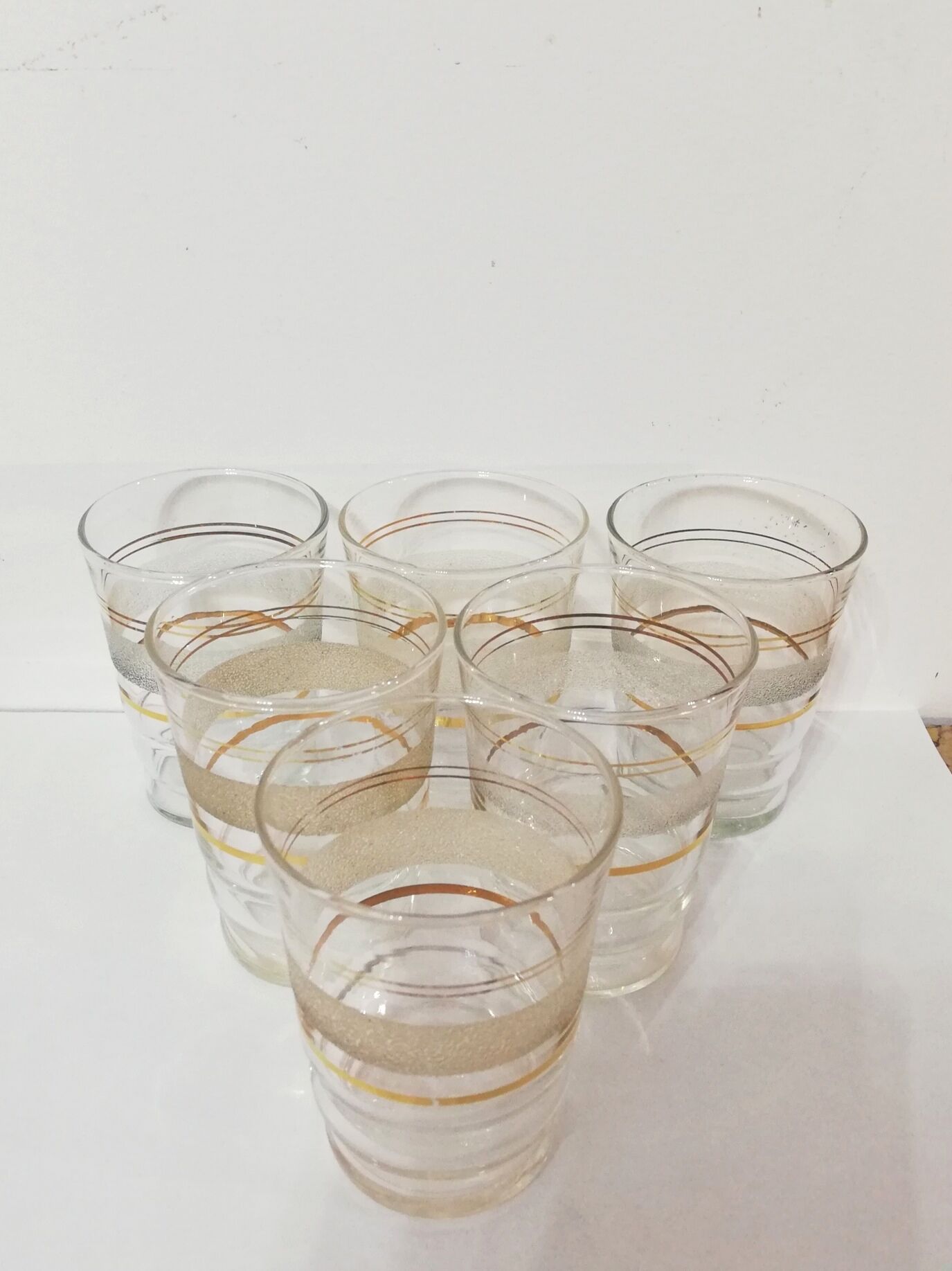 Set of 6 granite glasses 12cl