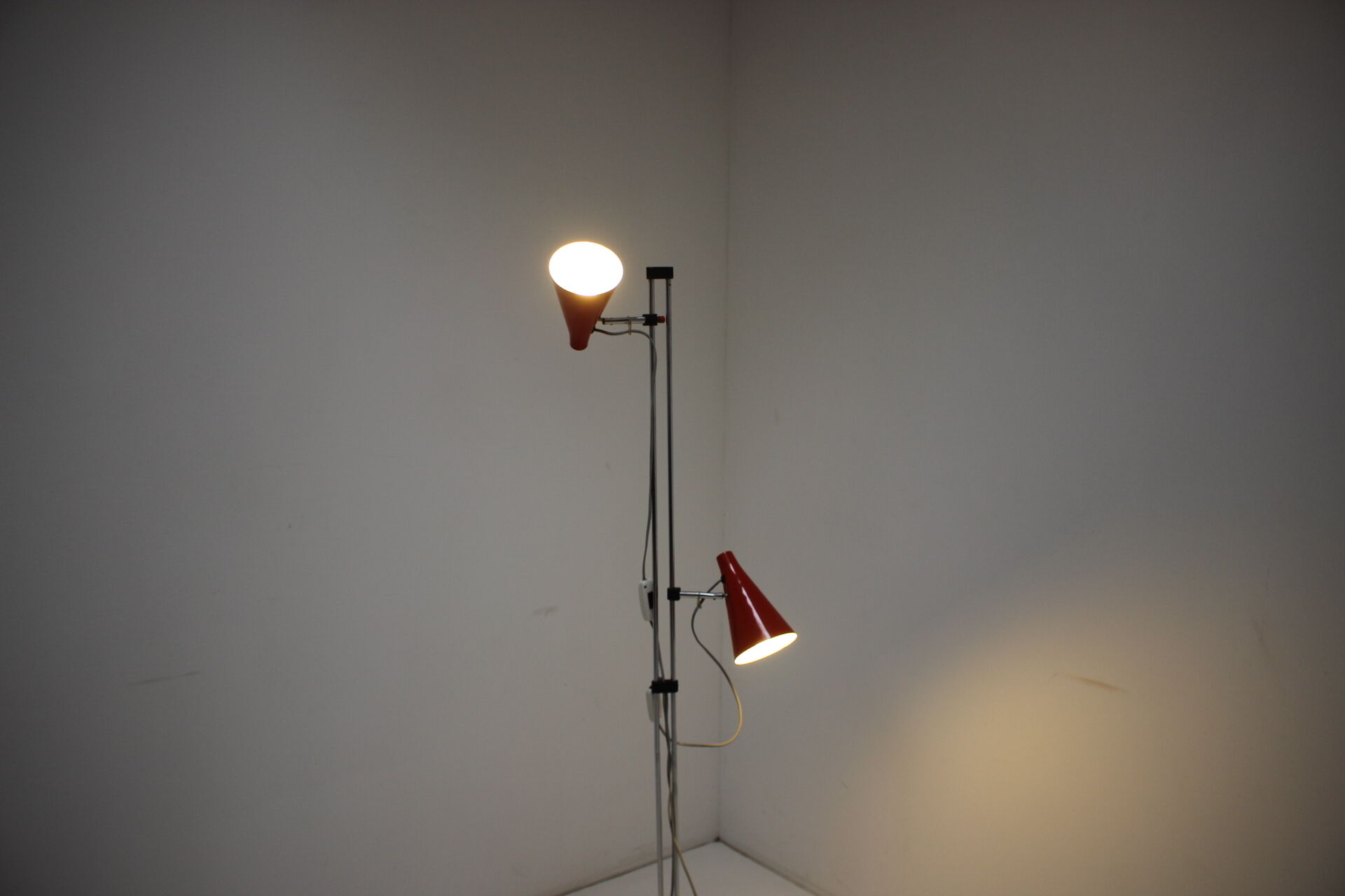 Red floor lamp by Lidokov, 1960s