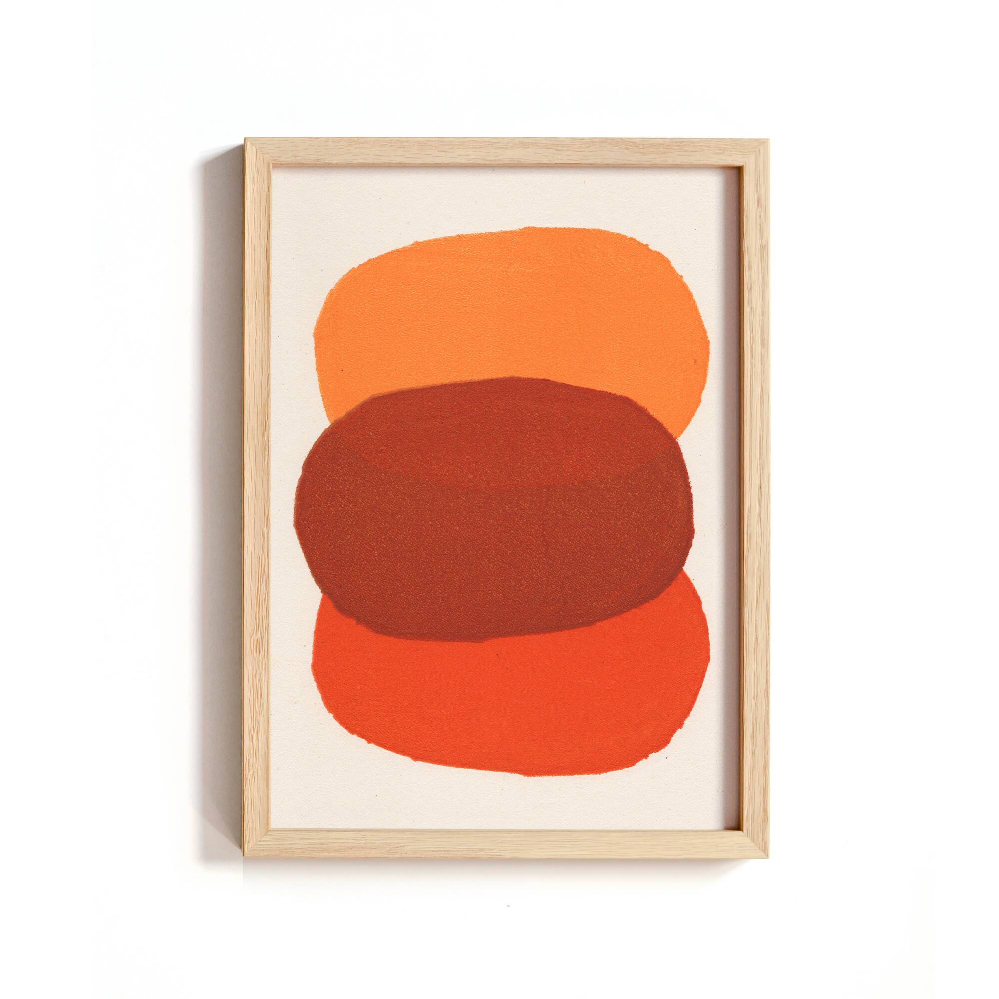 Collection of 4 abstract paintings on paper - painting signed eawy