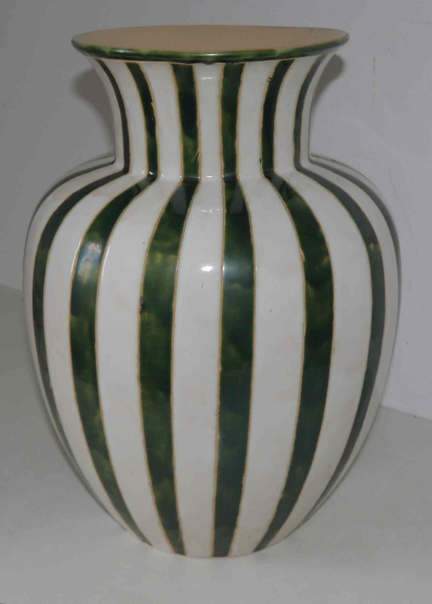 Vase potiche ancienne en céramique 40 cm années 50 signé « PH »