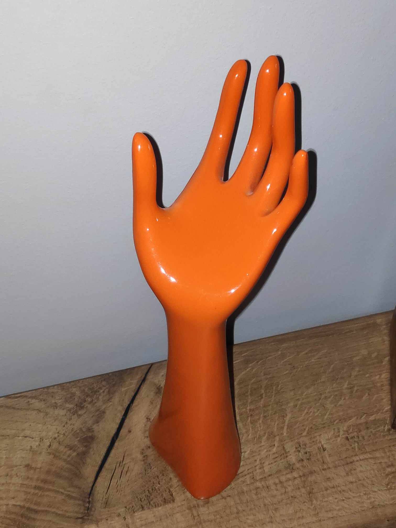 Orange jewelry holder / jewelry hand
