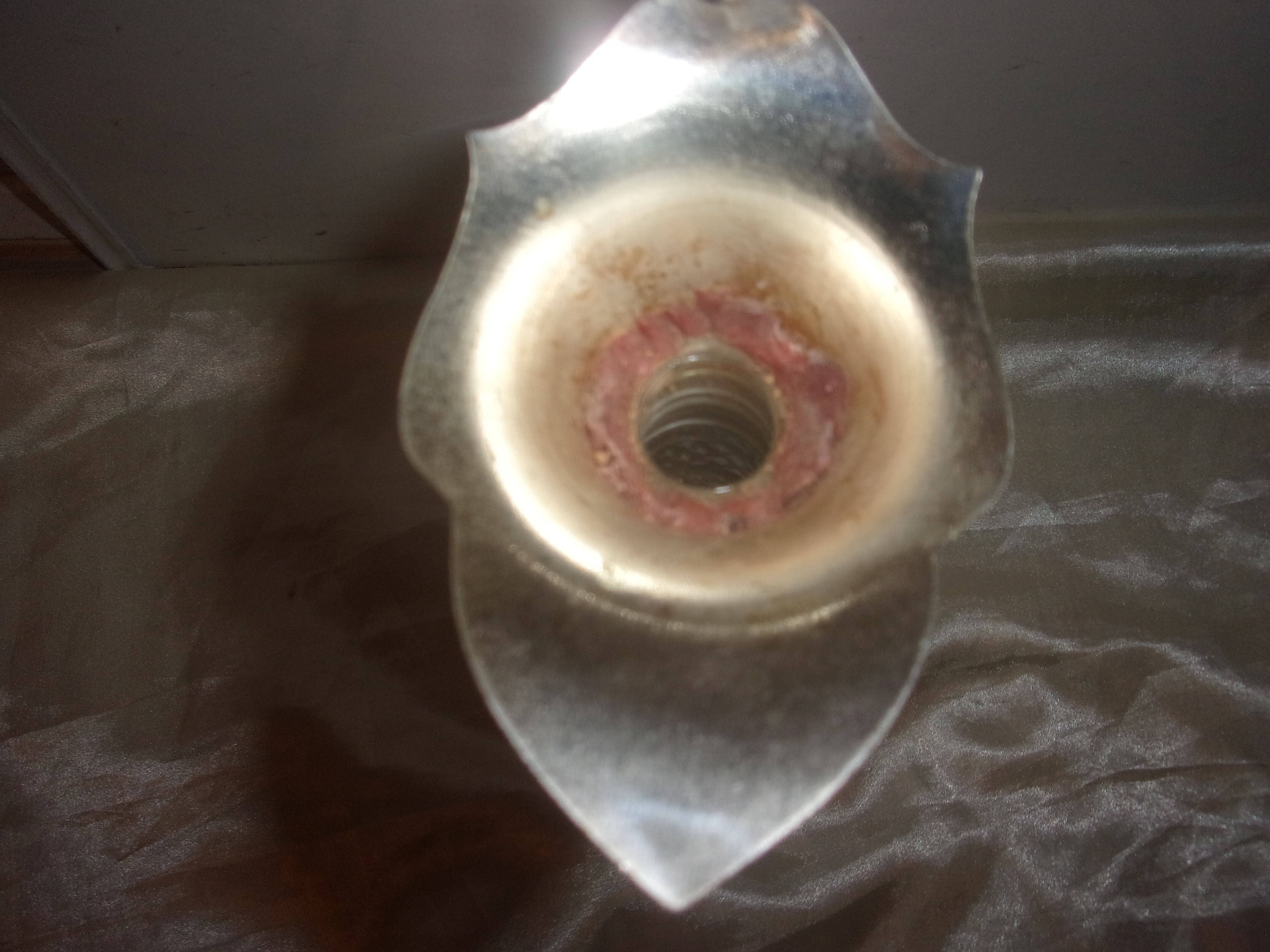 Silver glass and metal ewer