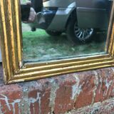 Mirror in between ancient gold leaf 31x97cm