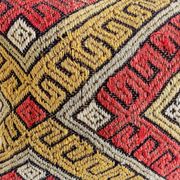 Vintage Handwoven Wool Kilim Pillow, Moorish Style, Mid-20th Century