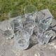 Set of 7 old whisky glasses, matching models.