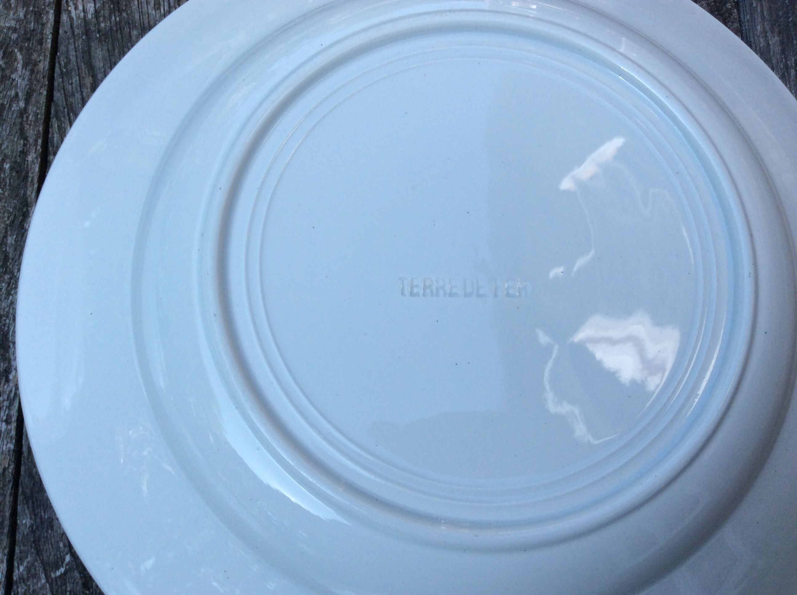 Series 6 tablespoons Plate Iron Earth
