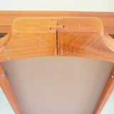 Valet de chambre en bois, signé Fratelli Reguitti, années 60, sur roulettes