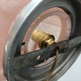 Large Art Deco ceiling light in pink Clichy glass