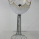 Lamp "space age". glass reflector, metal base. Circa 1970