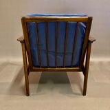 Scandinavian leather armchair 1950