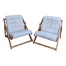 Set of two Kon Tiki armchairs