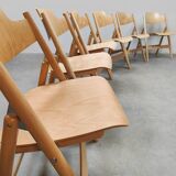 New design wooden folding chairs model SE18 Egon Eiermann