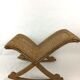 Vintage rattan rocking footrest