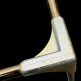 Trio of nesting tables in gold, smoked safety glass, 1970s