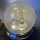 Lampe de table verre bullé Space Age années 70