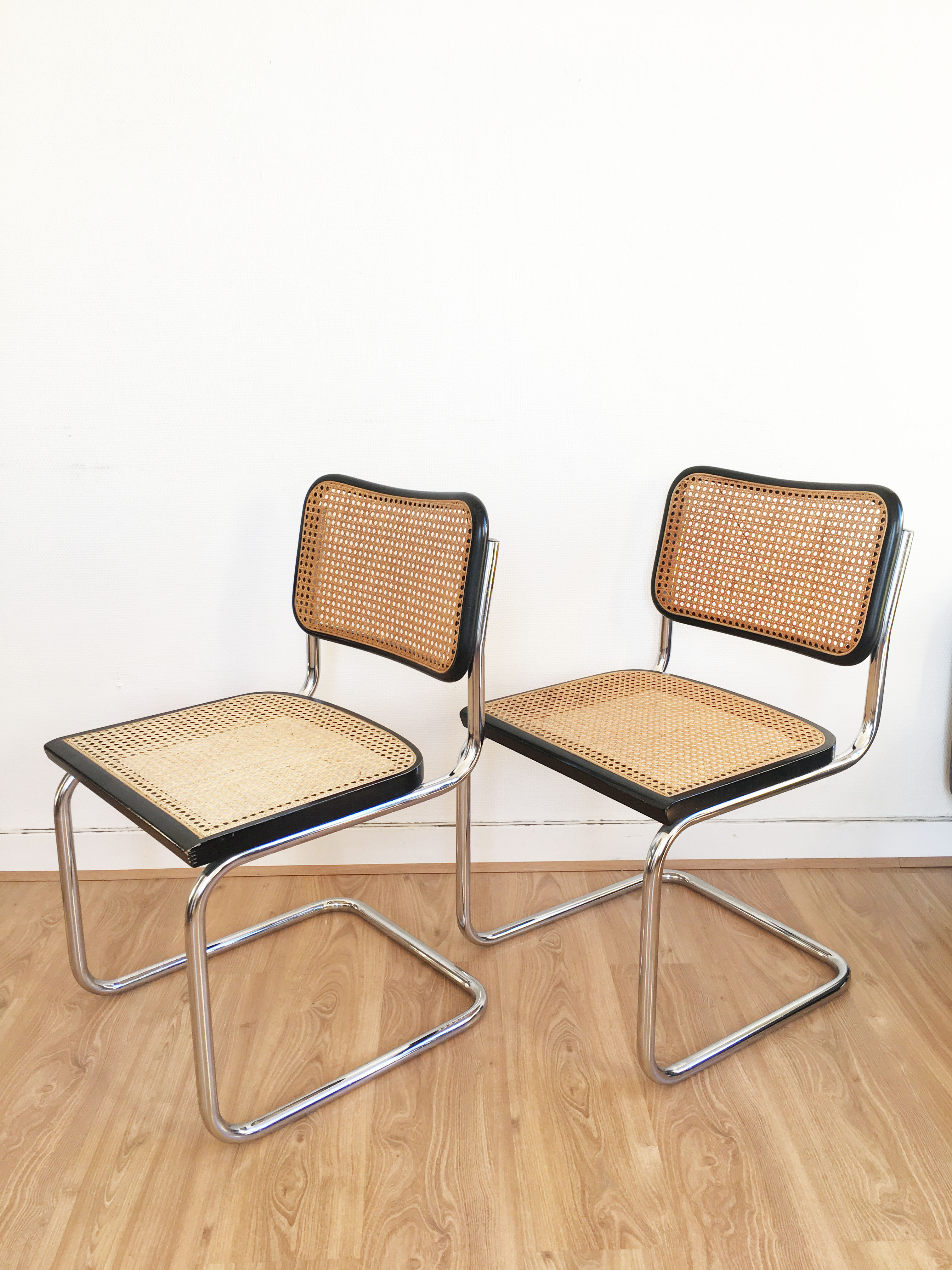 Pair of chairs by Marcel Breuer model B32