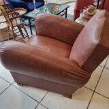 Ancien fauteuil club moustache